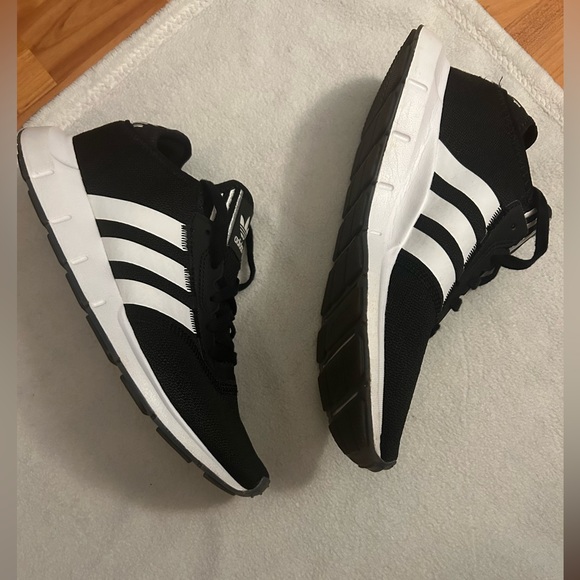 Adidas Black and White Running Shoe - Picture 2 of 8